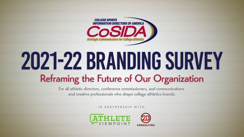 Take the 2021-22 CoSIDA Branding Survey: Reframing the Future of Our Organization